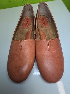 Born Leather Slip-On Flats